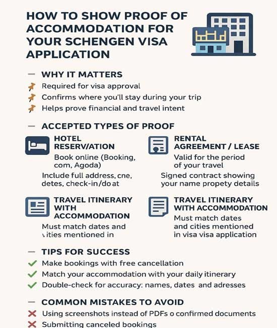 Schengen Visa Proof Accommodation