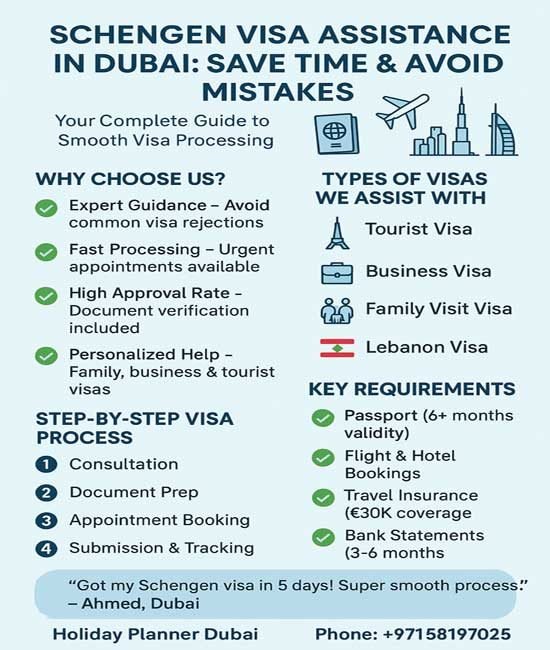 Schengen Visa Assistance in Dubai reapplication help dubai